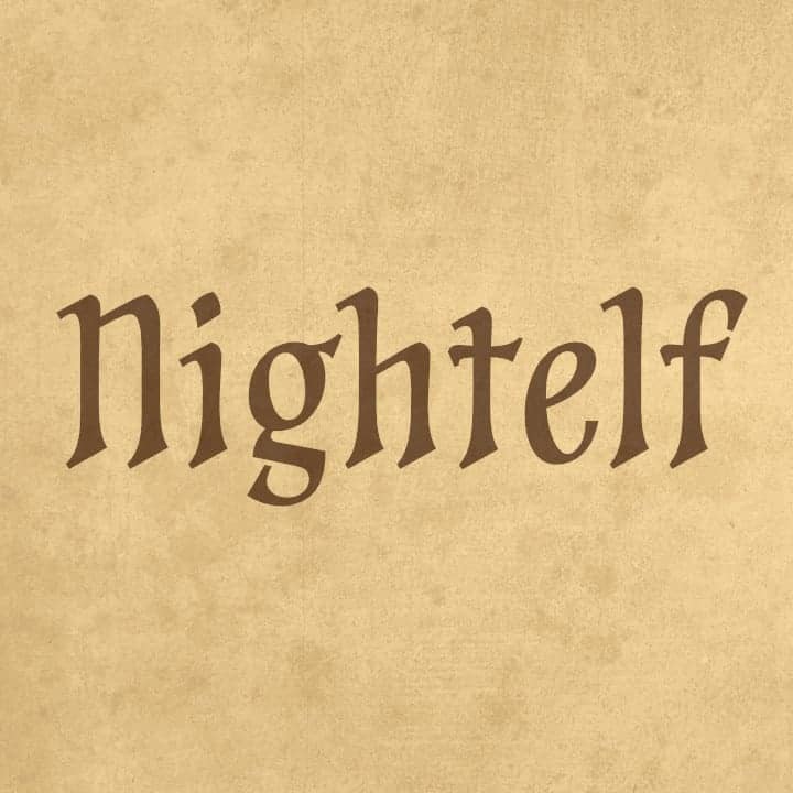 Nightelf Font Free Download