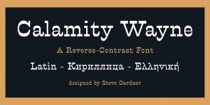 Calamity Wayne Font Free Download