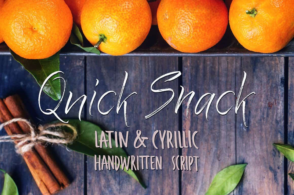 Quick Snack Script Latin & Cyrillic Font Free Download