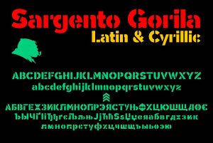 Sargento Gorila Font Free Download