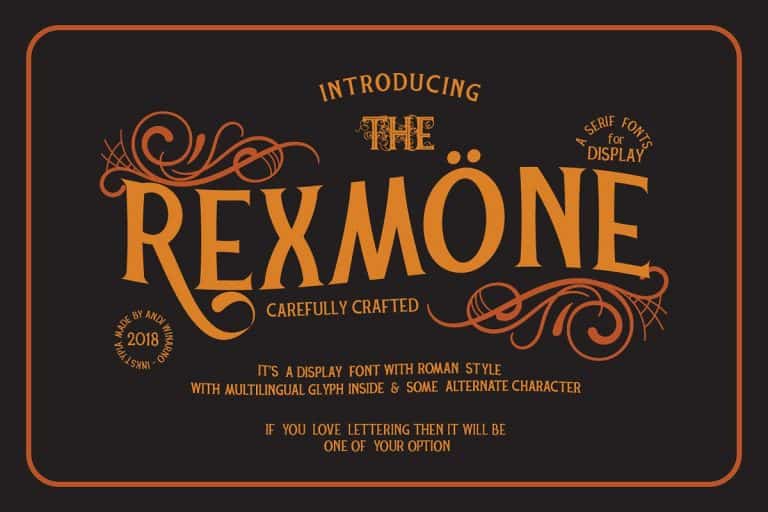 Rexmone Font Free Download