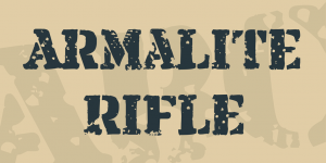 Armalite Rifle Font Free Download