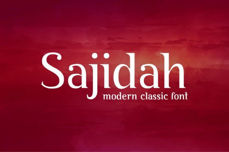 Sajidah Font Free Download