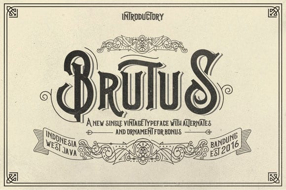 Brutus Type Font Free Download