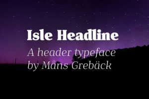 Isle Headline Font Free Download