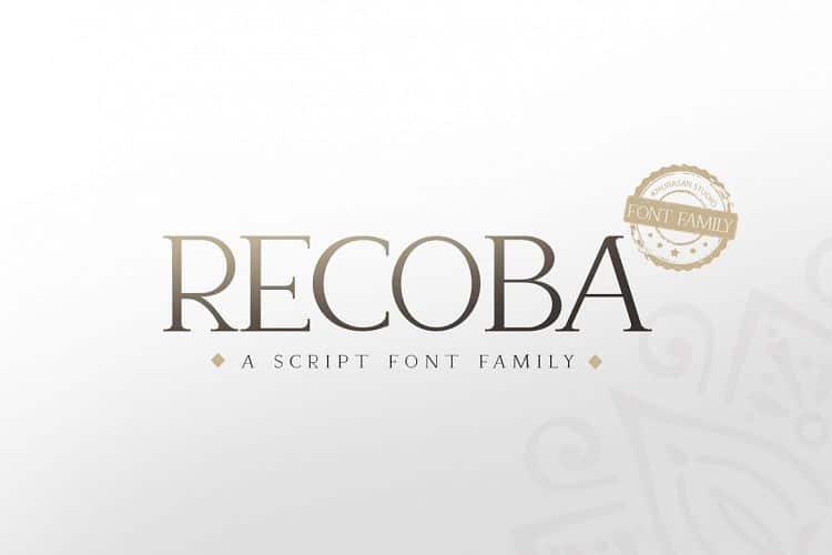 Recoba Font Free Download