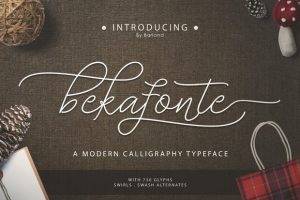 Bekafonte Typeface Font Free Download