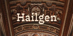 Hailgen Thin Font Free Download