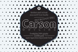 Carson Outline Font Free Download