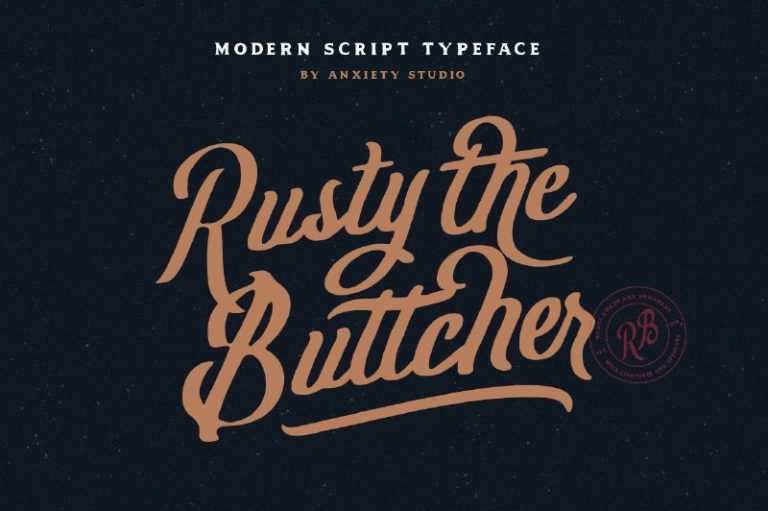 Rusty The Buttcher Font Free Download