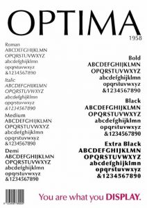 Optima [1954 – Hermann Zapf] Font Free Download