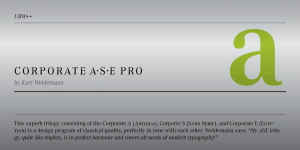 Corporate ASE PS [1989 – Kurt Weidemann] Font Free Download
