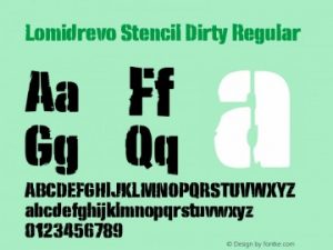 Lomidrevo Stencil Font Free Download