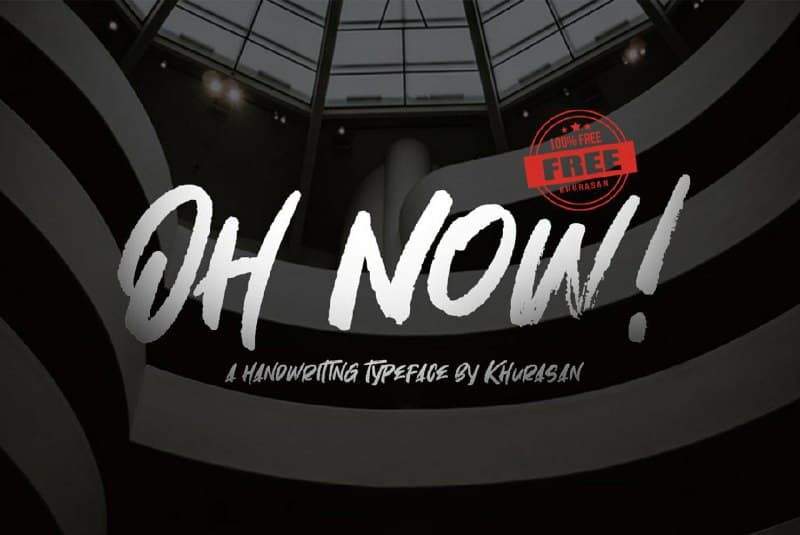Oh Now! Font Free Download