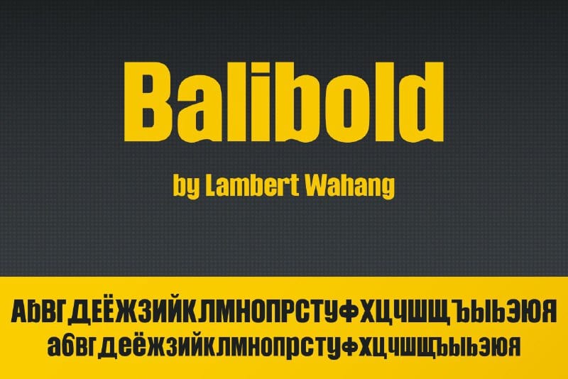 Balibold Font Free Download