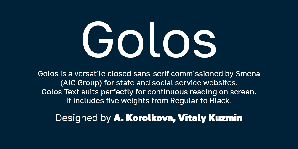 Golos Text Font Free Download