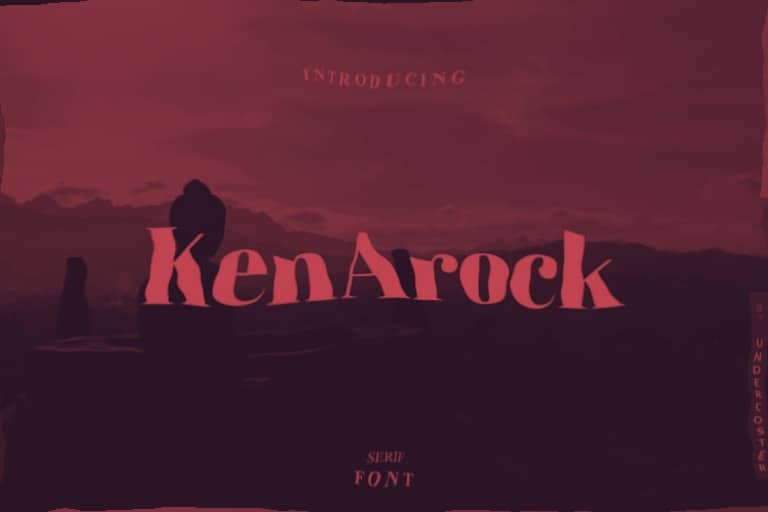 Kenarock glitch Font Free Download