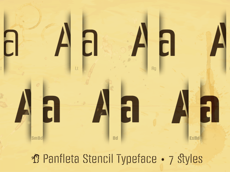 PANFLETA STENCIL Font Free Download