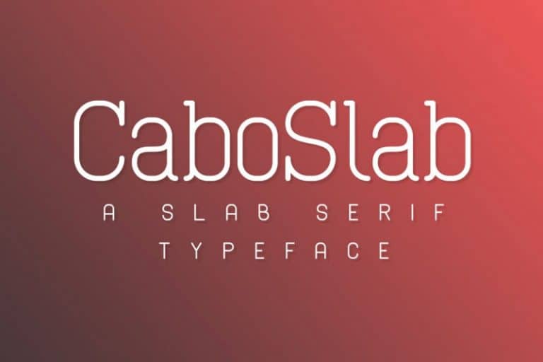 Cabo Rounded and Slab Font Free Download