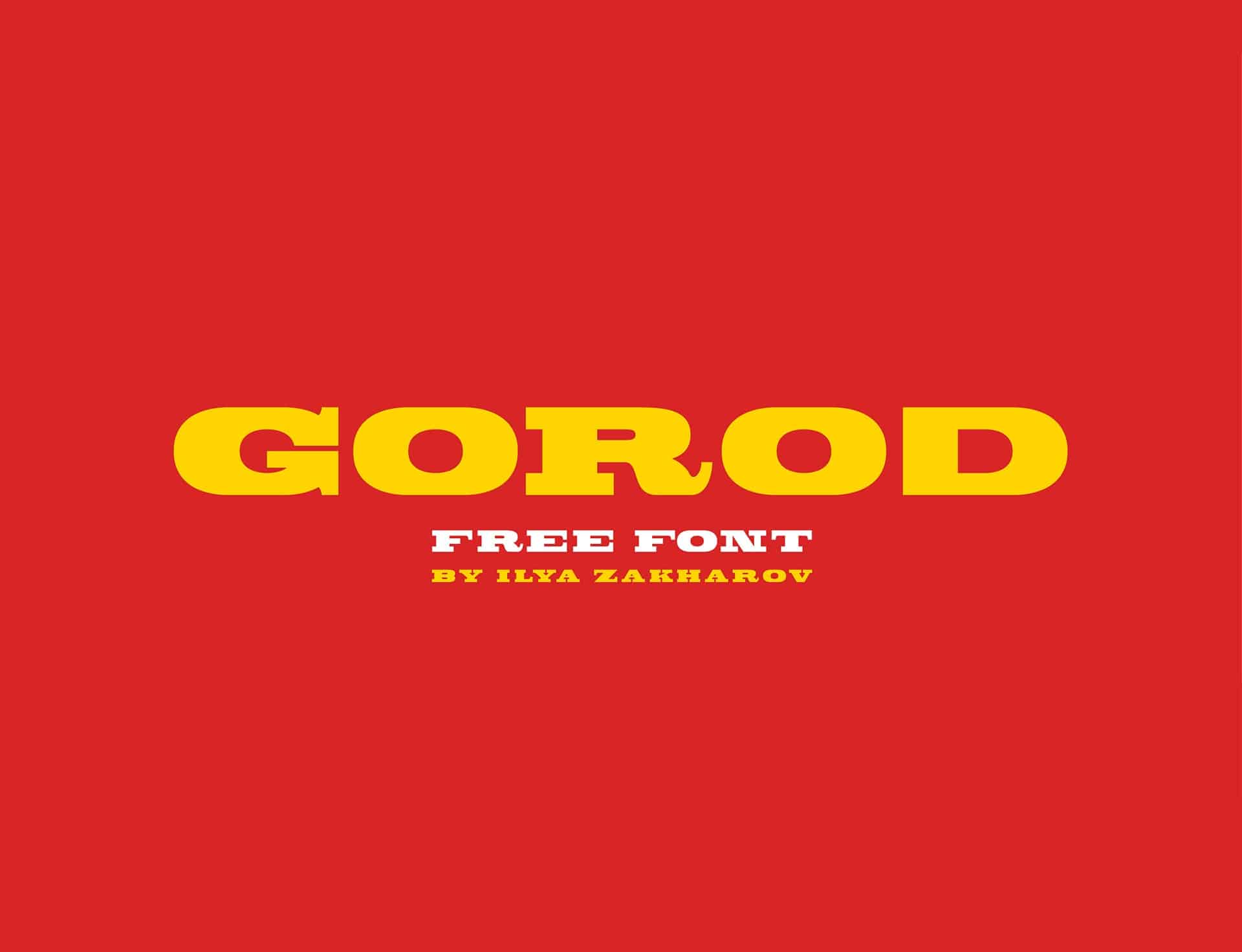 Gorod Font Free Download