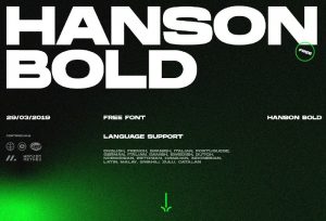 Hanson Bold Font Free Download