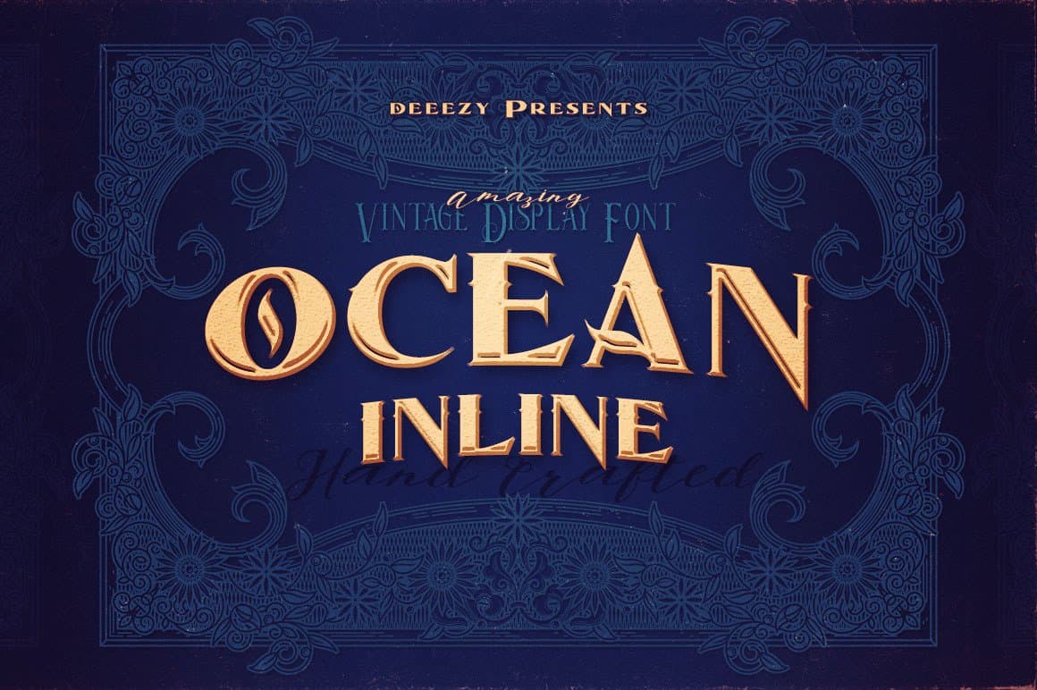 Ocean Inline Font Free Download