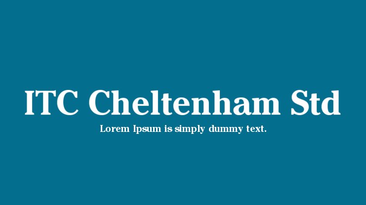 Cheltenham Font Free Download