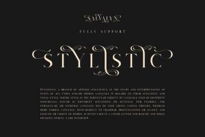 Salvalyn Font Free Download