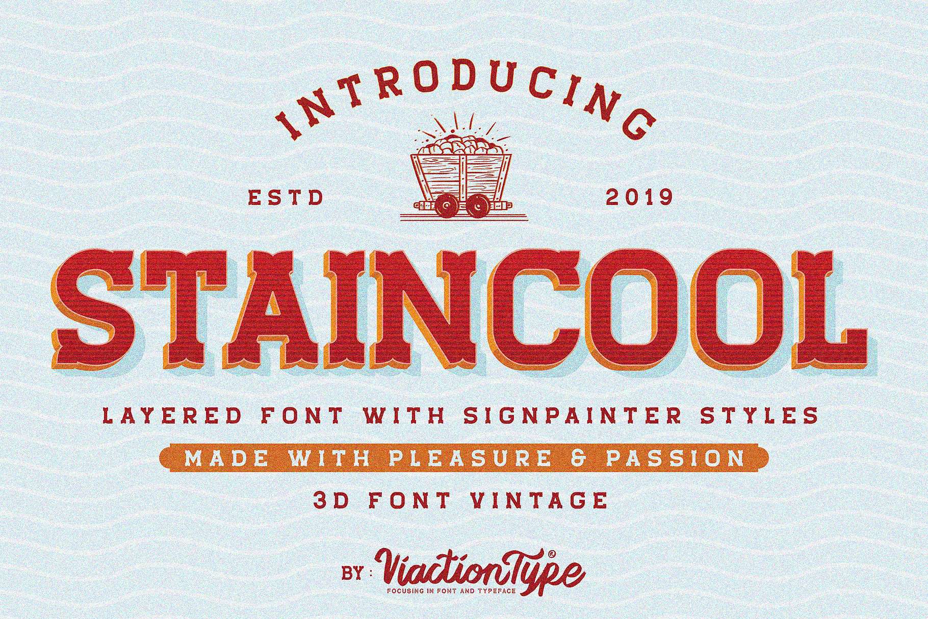 Staincool Layered Font Free Download